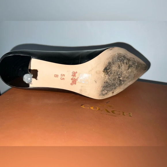 Coach Metallic Leather Sandal Size 5.5 - Picture 6 of 15